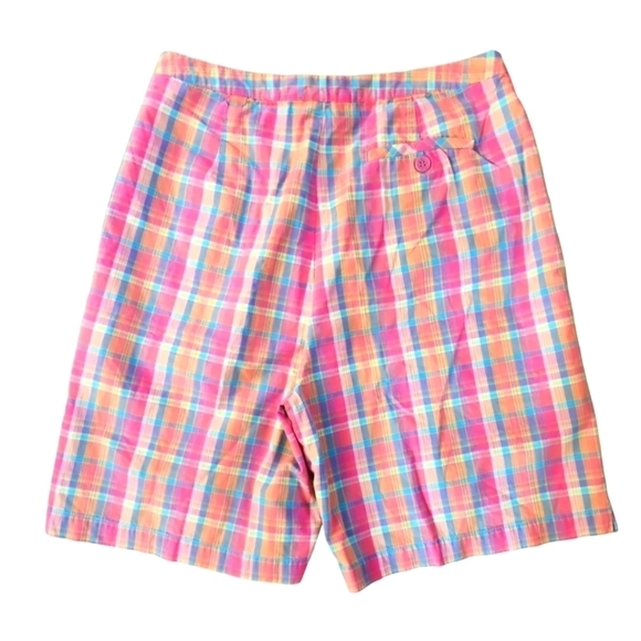 Northern Isles Flat Front Madras Plaid Shorts - Picture 3 of 6